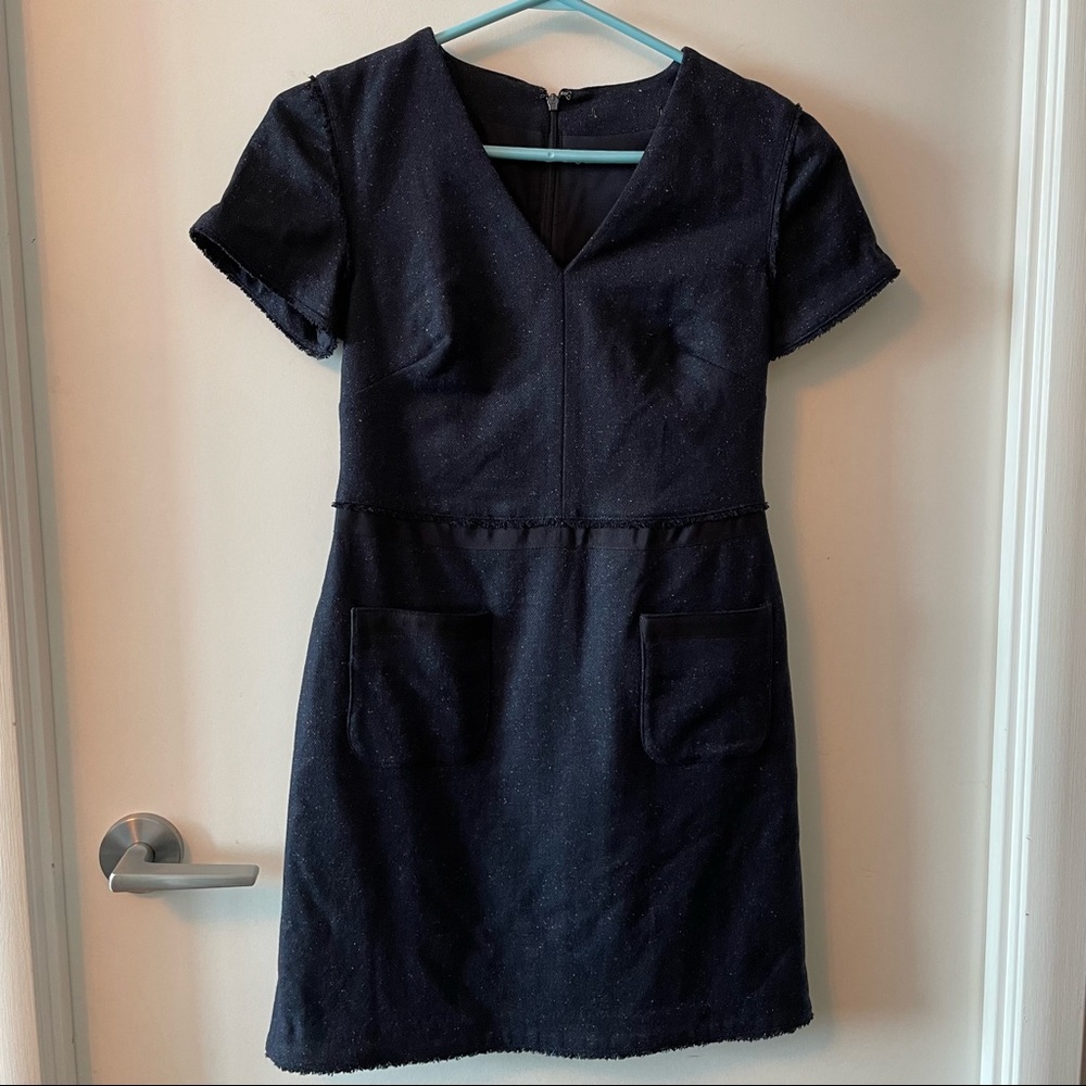 NWOT Banana Republic Dark Blue Wool Dress